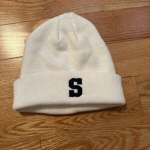 Penn State Double Sided White And Blue Beanie